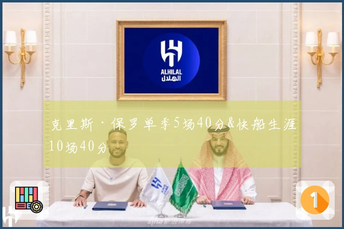 克里斯·保罗单季5场40分&快船生涯10场40分